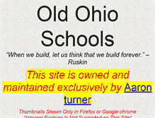 Tablet Screenshot of oldohioschools.com